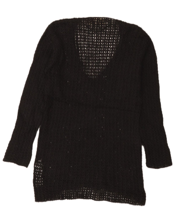 Zara Damen-Pullover mit V-Ausschnitt, UK 12, Mittelschwarz, Acryl