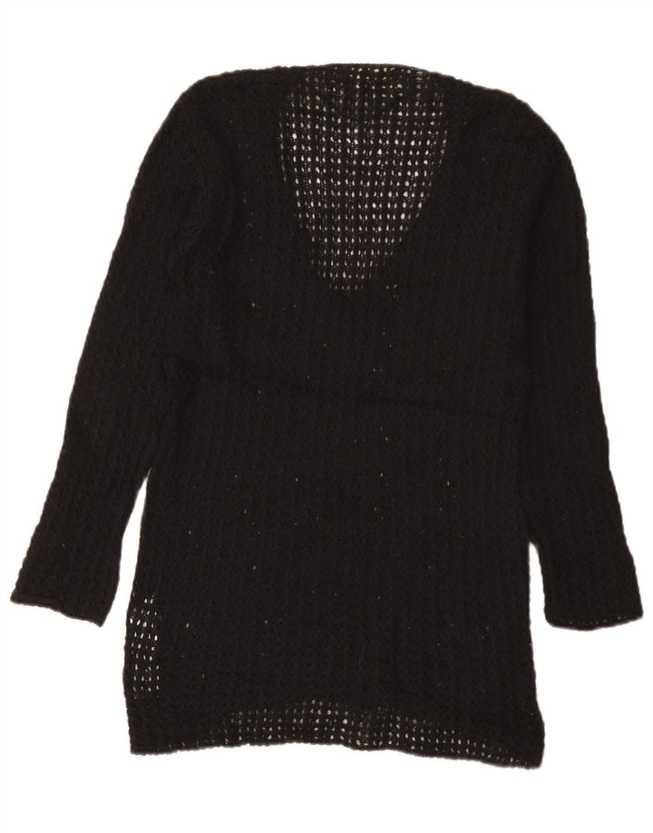 Zara Damen-Pullover mit V-Ausschnitt, UK 12, Mittelschwarz, Acryl