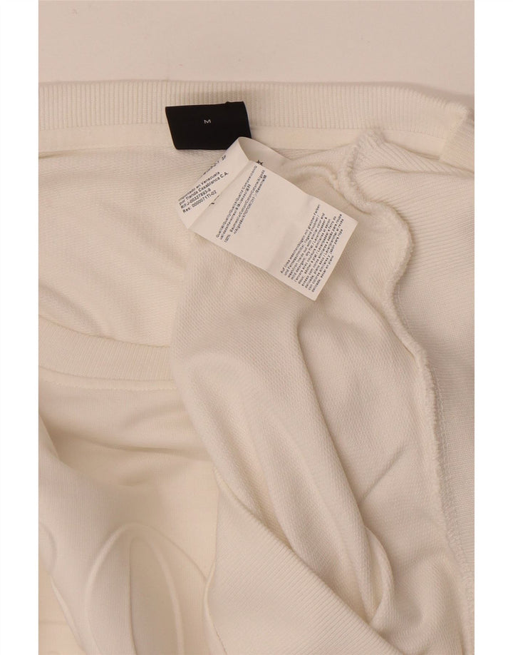 Hugo Boss Herren-Sweatshirt mit Grafik, mittelweiße Baumwolle