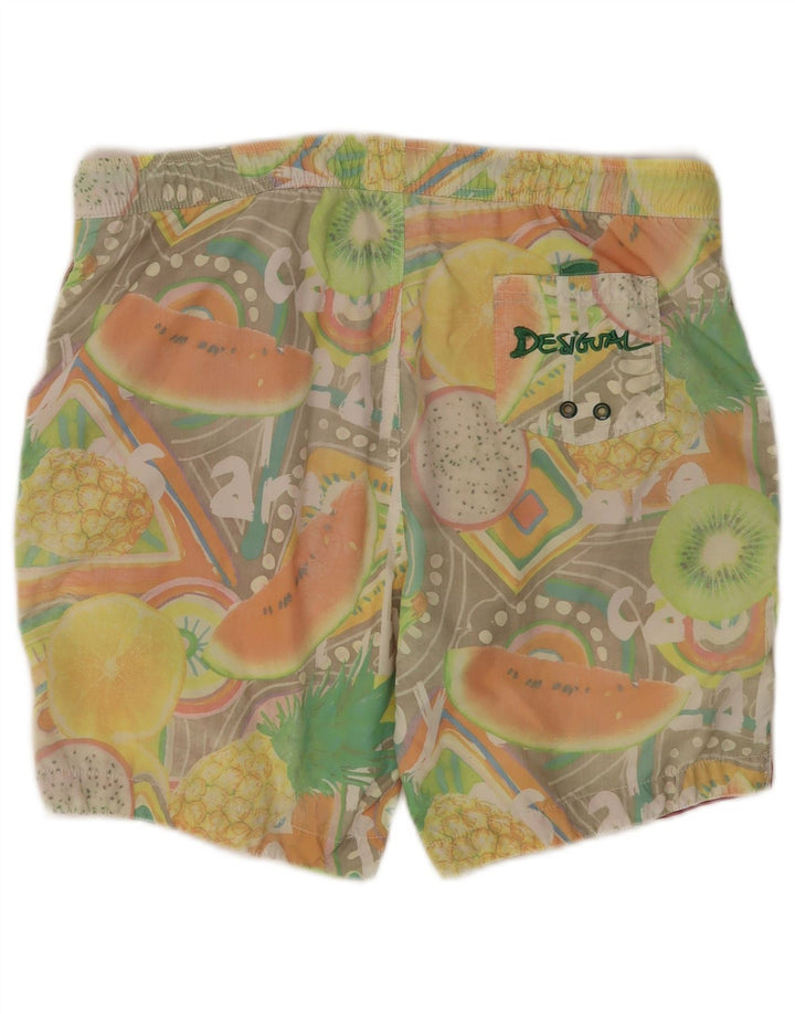Desigual Herren-Badeshorts mit Grafik, mittelgroß, mehrfarbig, Polyamid