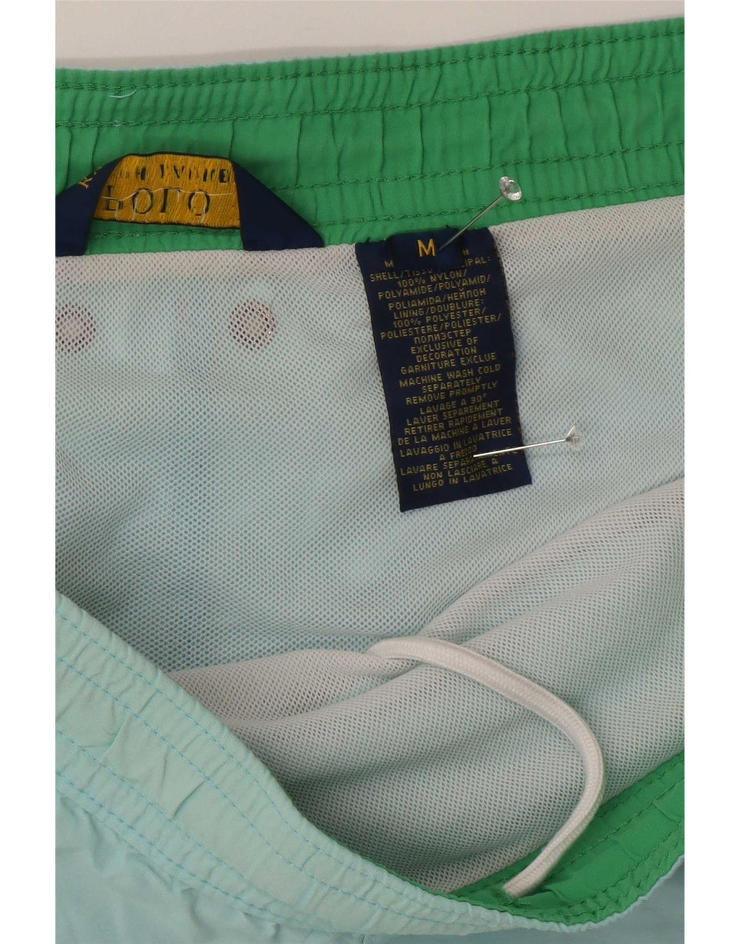 Polo Ralph Lauren Herren-Badeshorts aus mittelblauem Nylon