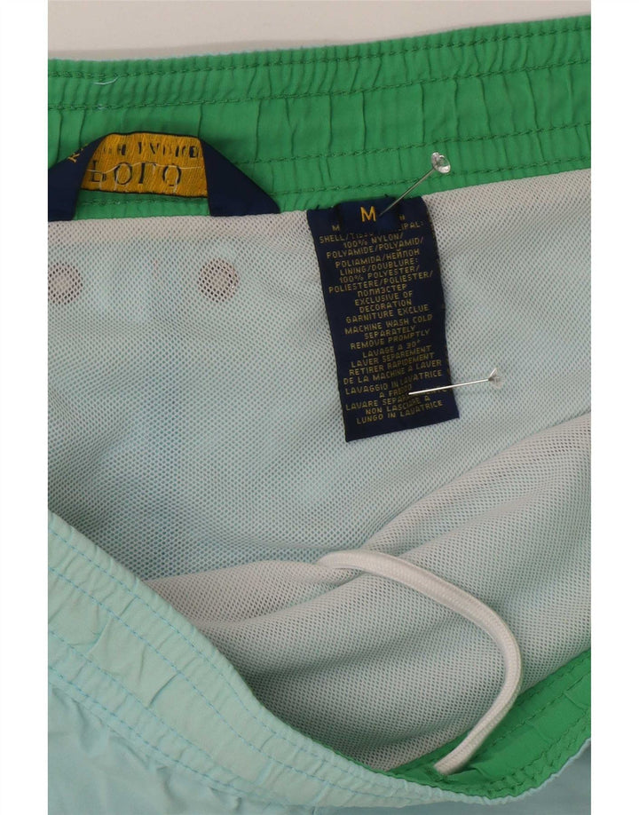Polo Ralph Lauren Herren-Badeshorts aus mittelblauem Nylon