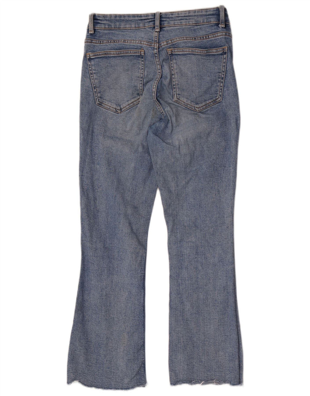 Zara Damen Bootcut Jeans EU 38 Small W28 L26 Blaue Baumwolle