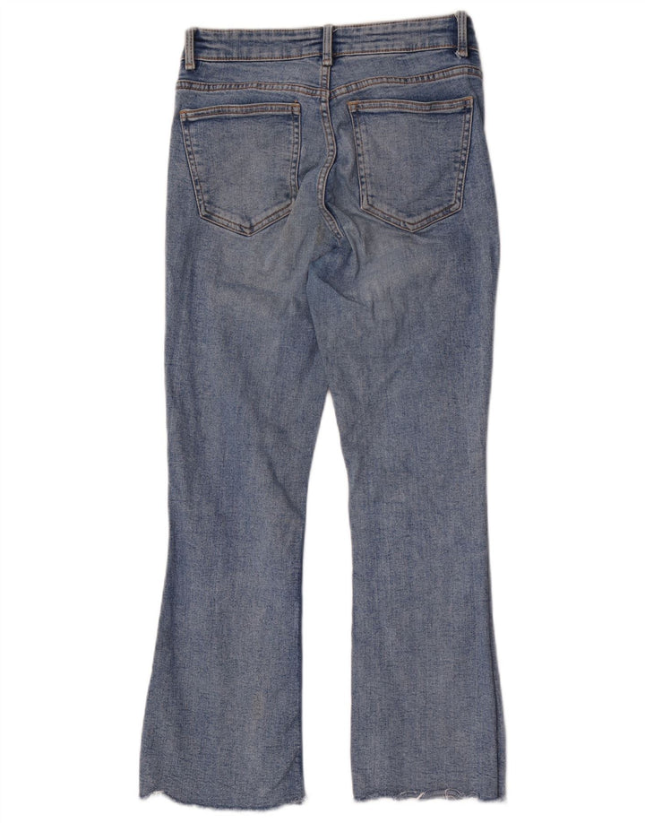 Zara Damen Bootcut Jeans EU 38 Small W28 L26 Blaue Baumwolle