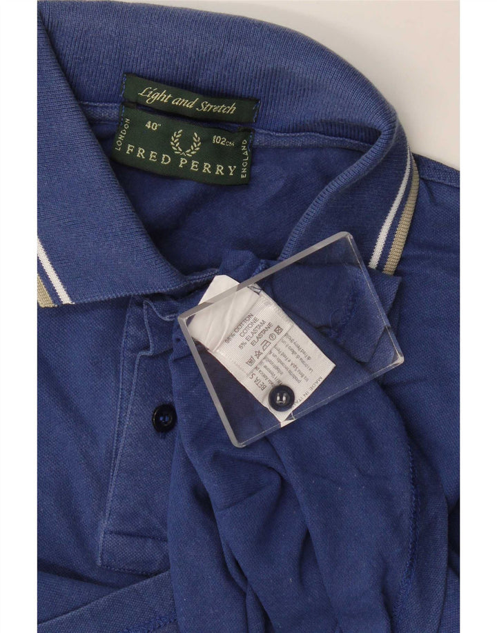 Fred Perry Herren-Poloshirt, klein, marineblau, gestreift, Baumwolle