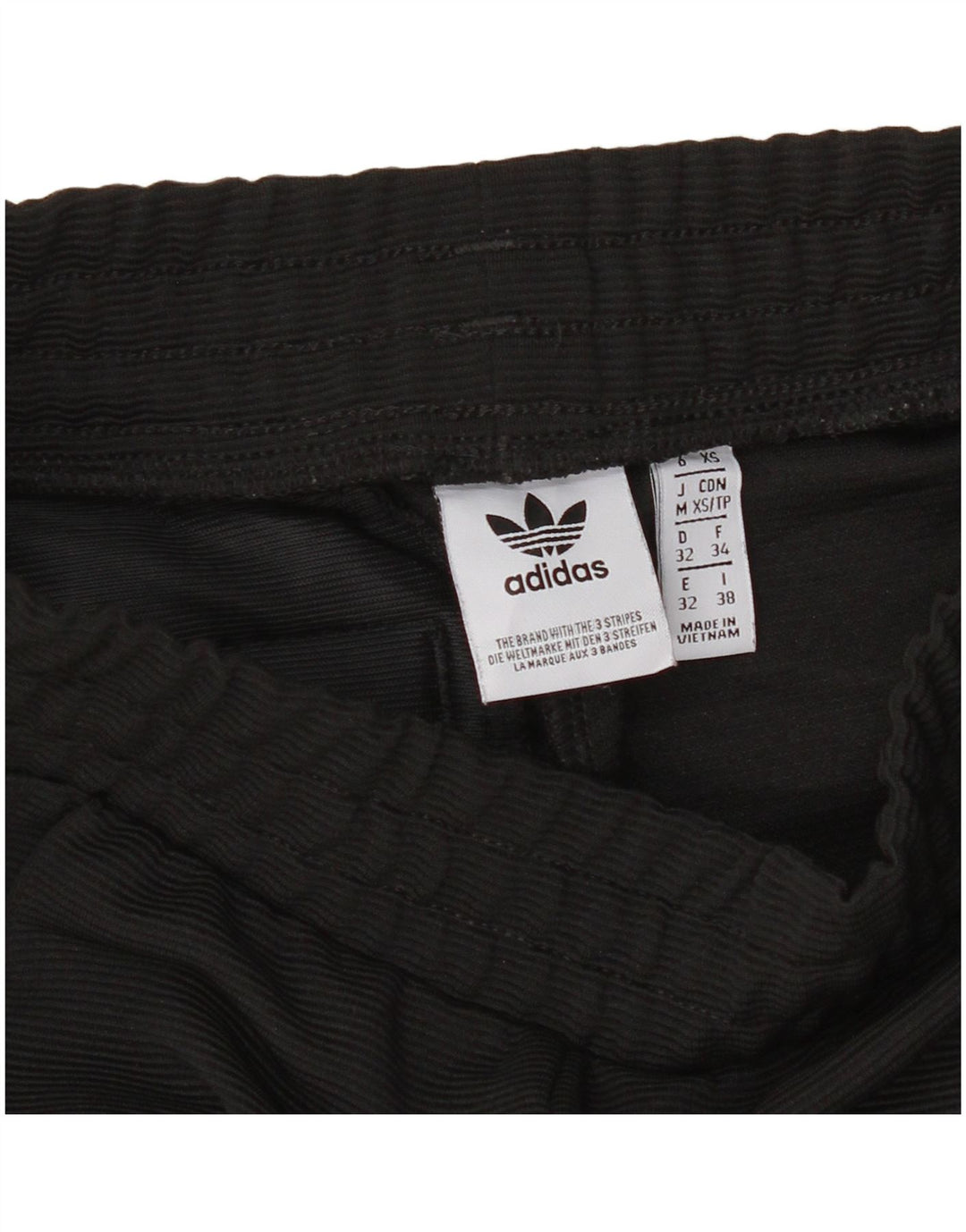 ADIDAS Womens Tracksuit Trousers UK 6 XS Black Polyester