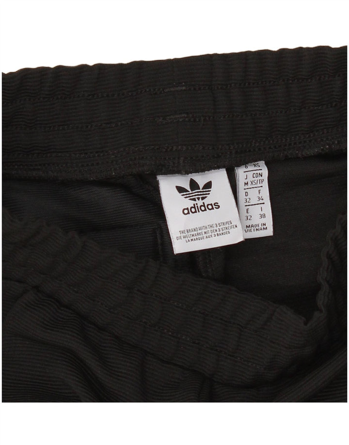 ADIDAS Womens Tracksuit Trousers UK 6 XS Black Polyester