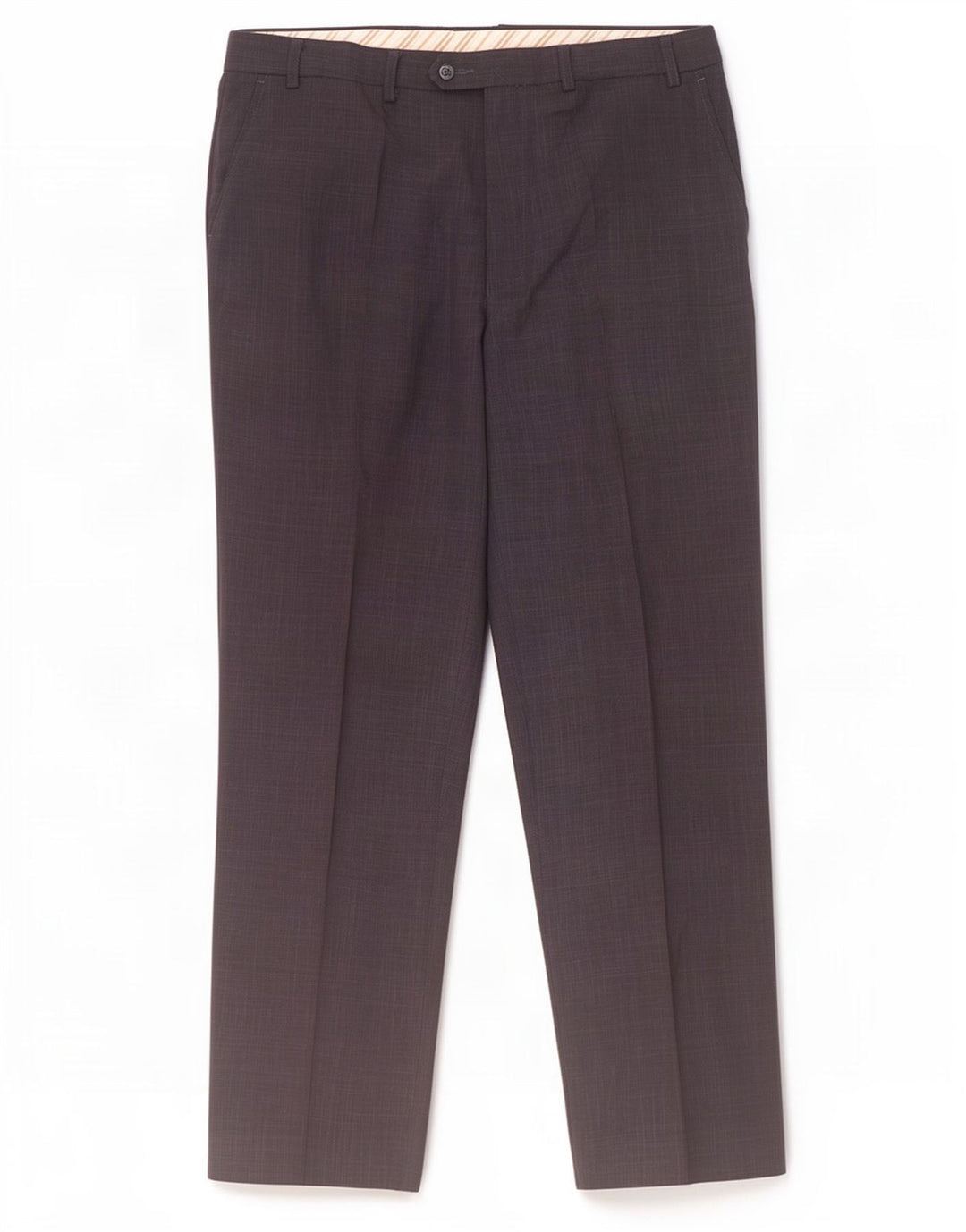 Gerade Herren-Anzughose von Marks & Spencer, W38, L33, marineblaues Polyester