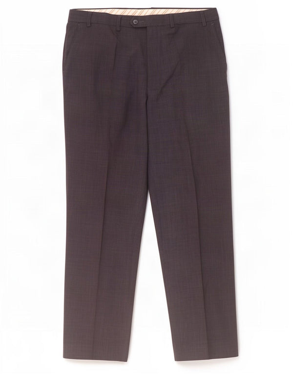 Gerade Herren-Anzughose von Marks & Spencer, W38, L33, marineblaues Polyester