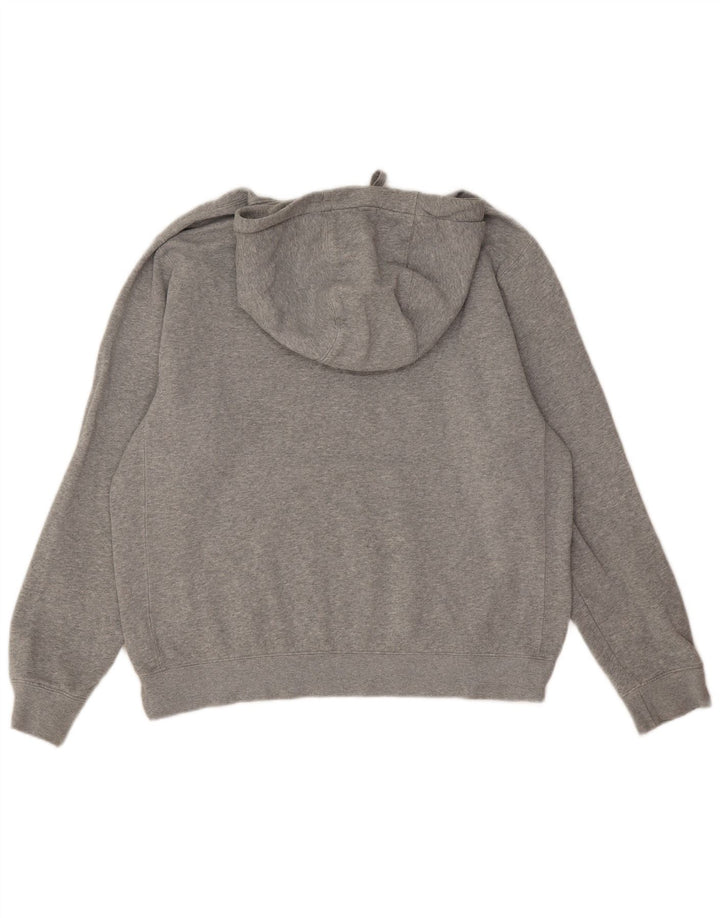 Nike Herren-Kapuzenpullover aus mittelgrau gefleckter Baumwolle