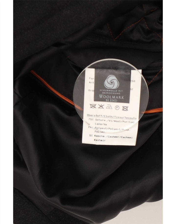 Bugatti Herrenmantel IT 46 Kleine schwarze Schurwolle