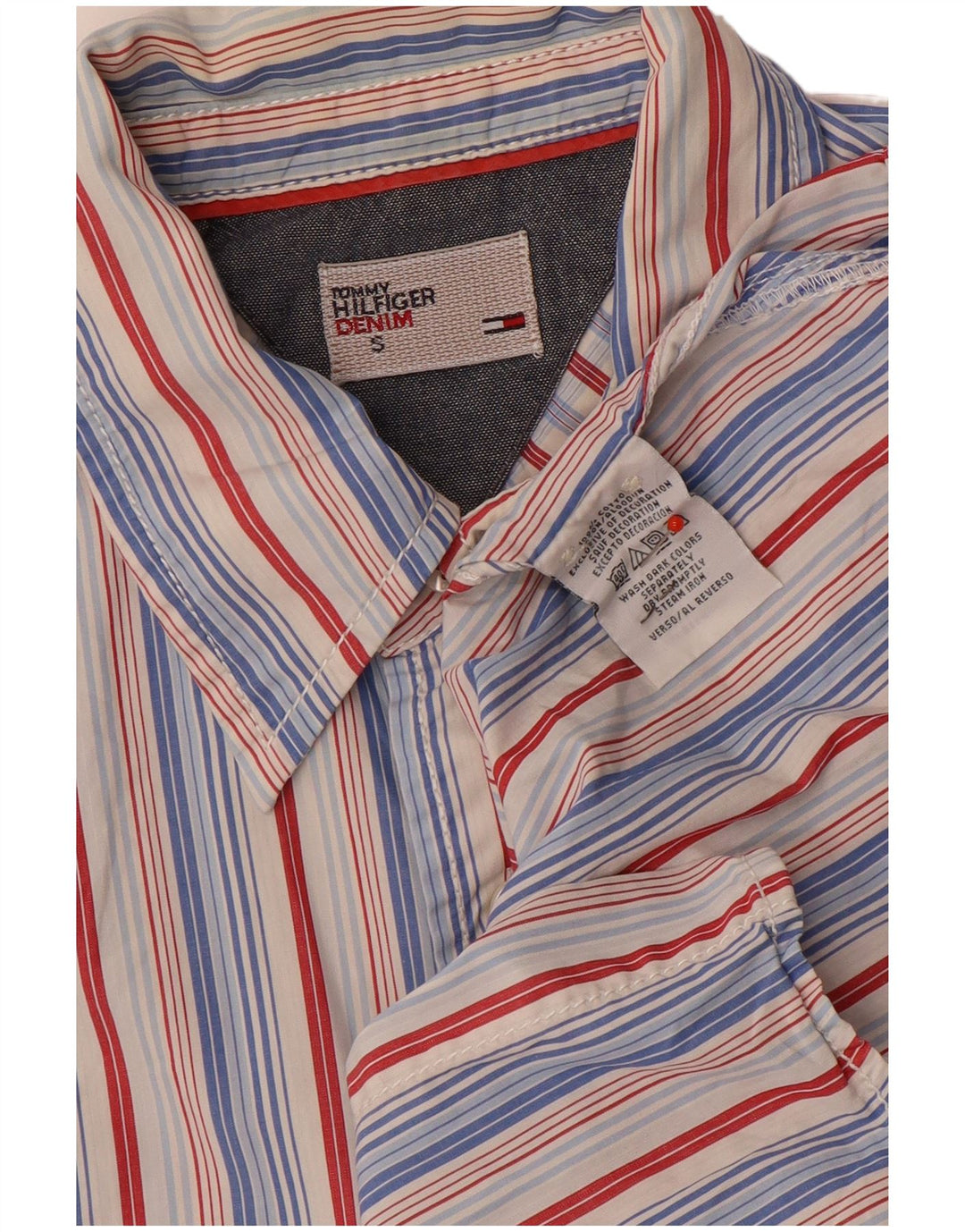 Tommy Hilfiger Herrenhemd, klein, mehrfarbig, gestreift, Baumwolle