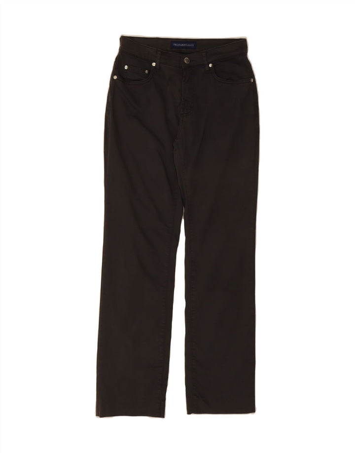 TRUSSARDI Womens Straight Casual Trousers W25 L29 Grey Vintage Trussardi and Second-Hand Trussardi from Messina Hembry 