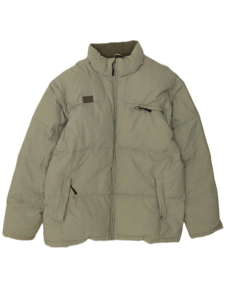Fila Herren Wattierte Jacke UK 44 2XL Grün Polyamid