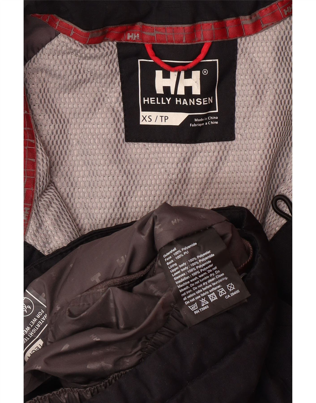 HELLY HANSEN Herren-Windbreaker-Jacke mit Grafik, UK 34, XS, Schwarz, Farbblock