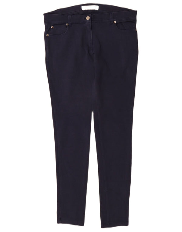 Zara Skinny-Freizeithose für Damen, Größe M, W30, L30, Marineblau, Baumwolle