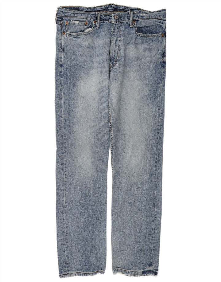 Levi's Herren 513 Slim Straight Jeans W34 L32 Blaue Baumwolle
