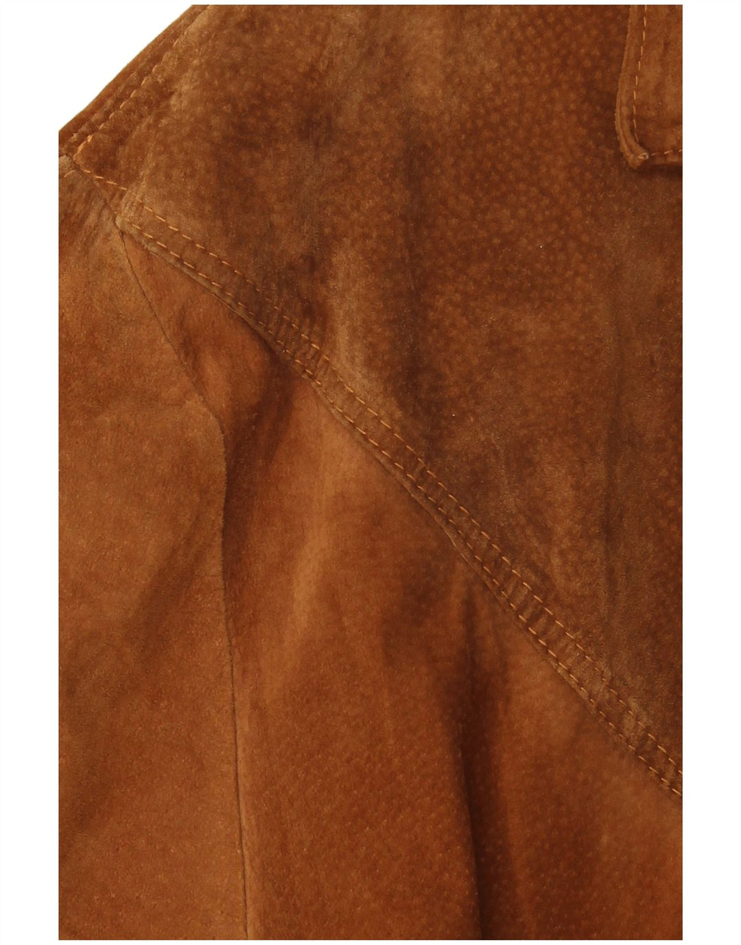 VINTAGE Herren 3-Knopf-Wildleder-Blazerjacke UK 42 XL Braun