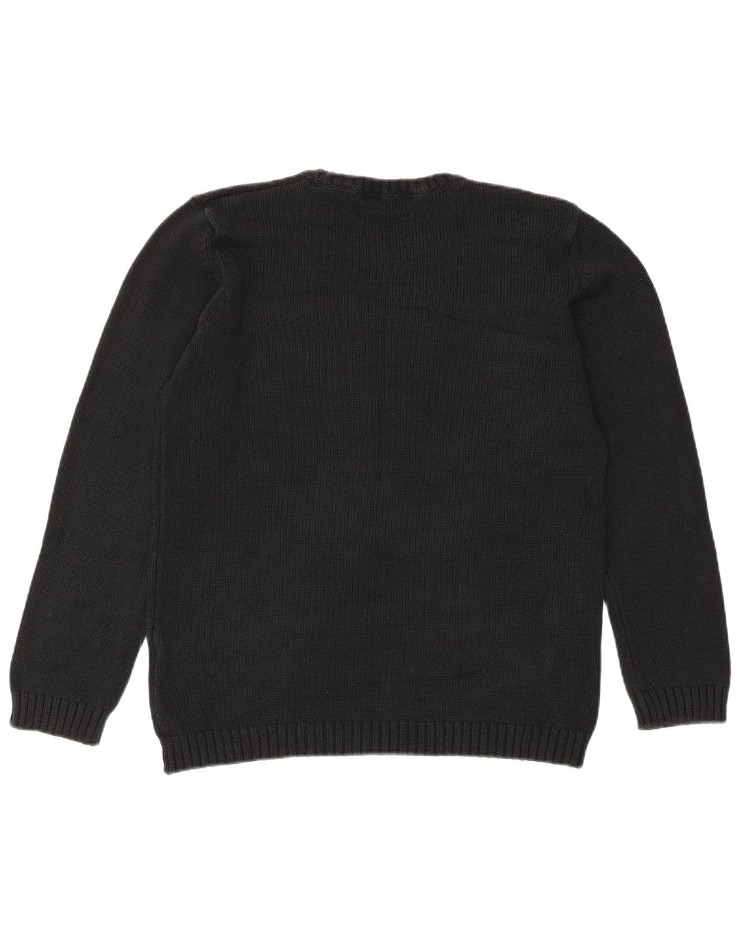 Marks & Spencer Damen-Pullover, übergroß, Rundhalsausschnitt, Gr. 10, Größe S, Schwarz