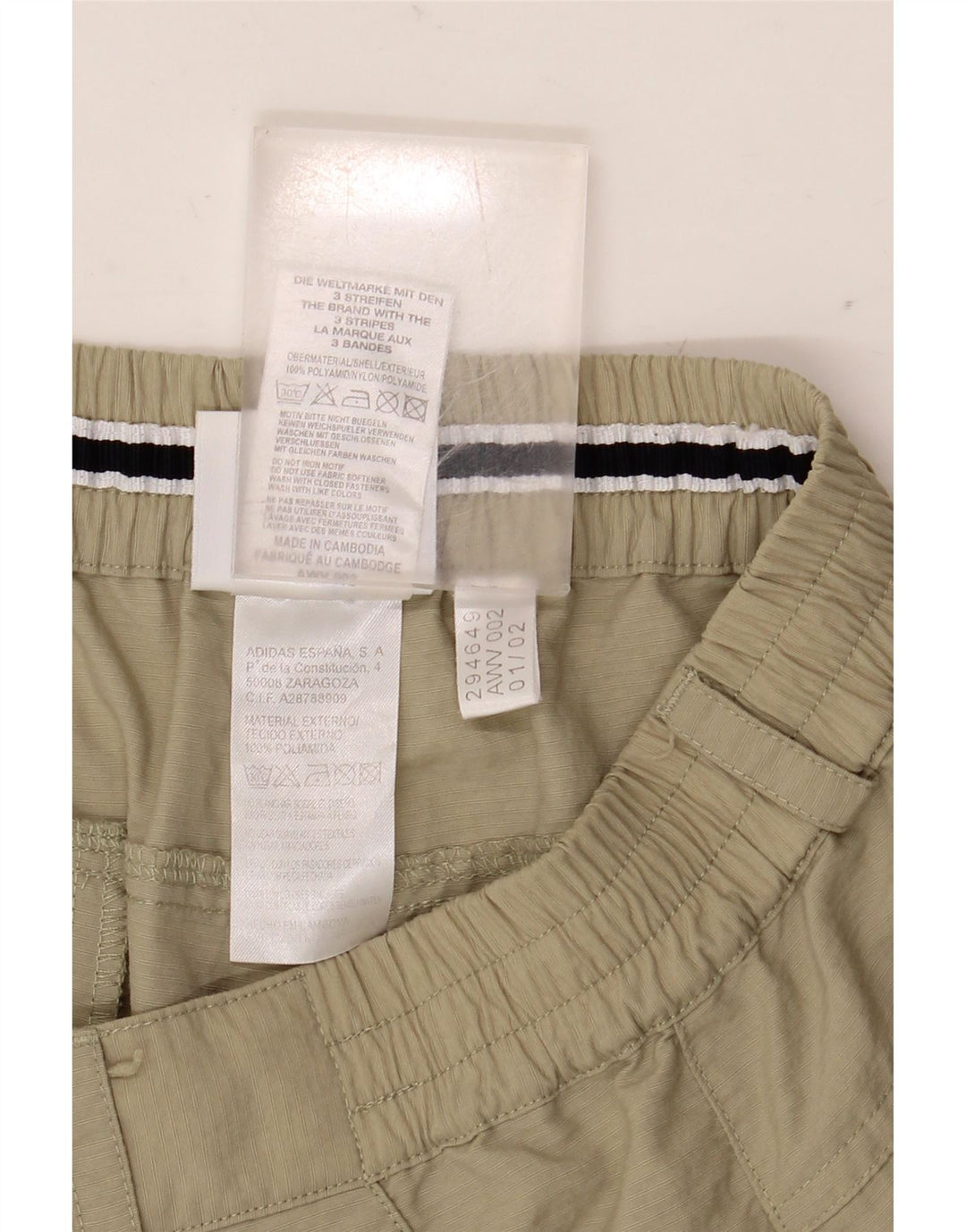 Adidas Herren Chino Shorts W36 Large Beige Polyamid