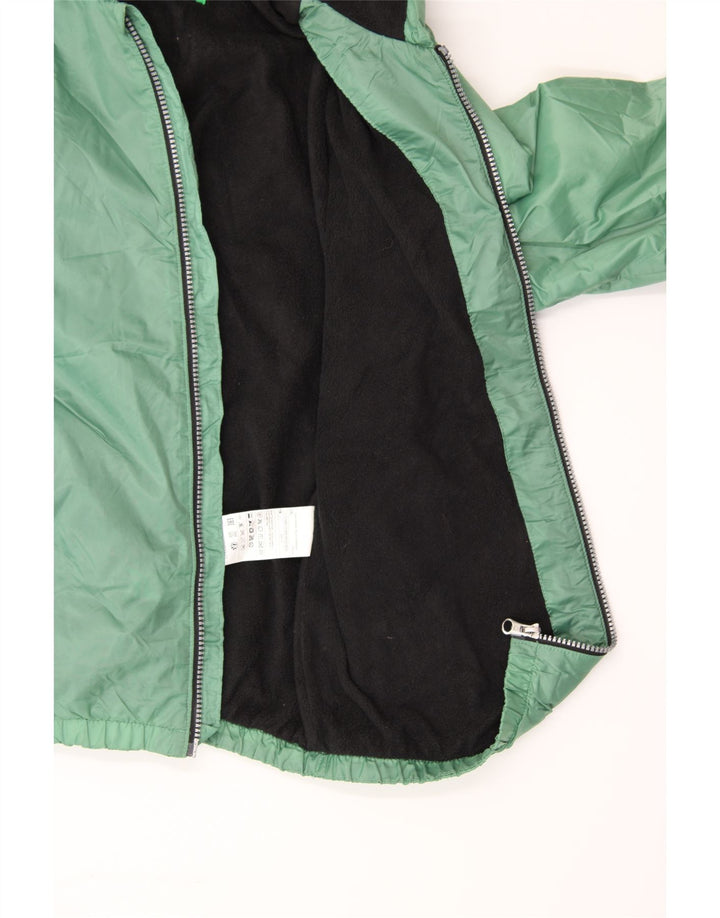 BENETTON Boys Hooded Bomber Jacket 11-12 Years Green Polyamide Vintage Benetton and Second-Hand Benetton from Messina Hembry 