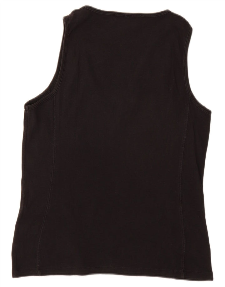 Champion Damen Heritage Fit Weste Top UK 14 Large Schwarz Baumwolle