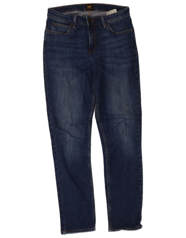 Lee Damen Elly Slim Jeans W28 L31 Marineblaue Baumwolle