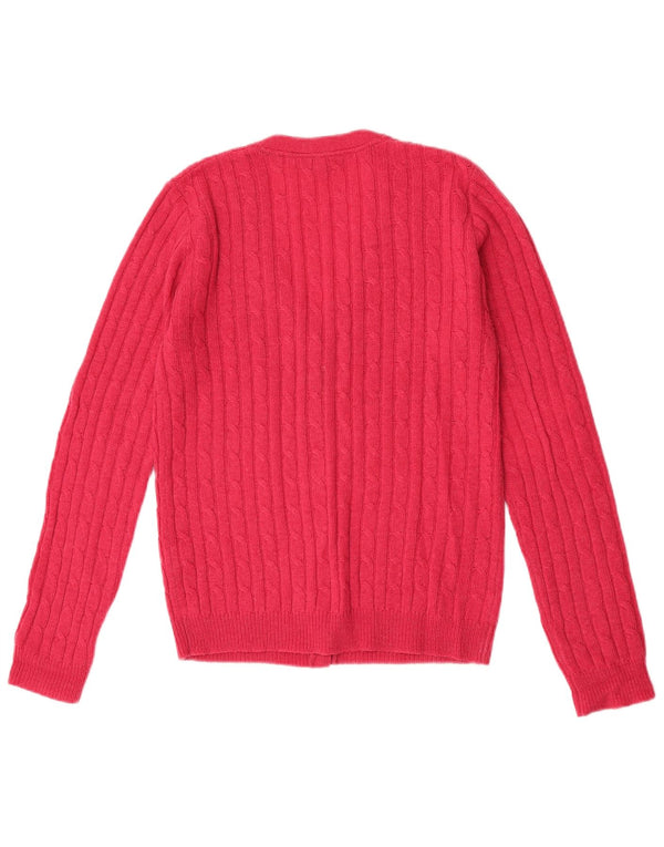 Crew Clothing Damen-Cardigan-Pullover UK 14 Large Pink Acrylic