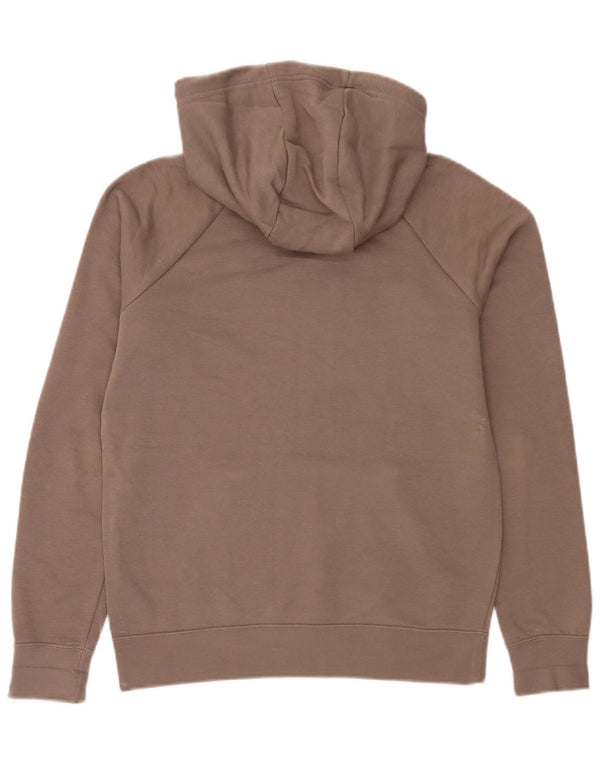 Nike Damen-Pullover mit übergroßem Kapuzenpullover, Gr. 6, XS, graue Baumwolle