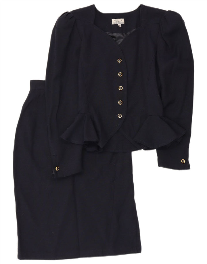 Class Damen 5-Knopf-2-teiliges Rock-Set IT 42 Medium W26 Marineblau