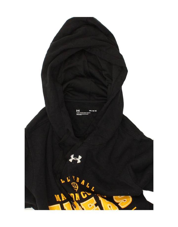 UNDER ARMOUR Womens Tigers Graphic Hoodie Jumper UK 14 Medium Black | Vintage Under Armour | Thrift | Second-Hand Under Armour | Used Clothing | Messina Hembry 
