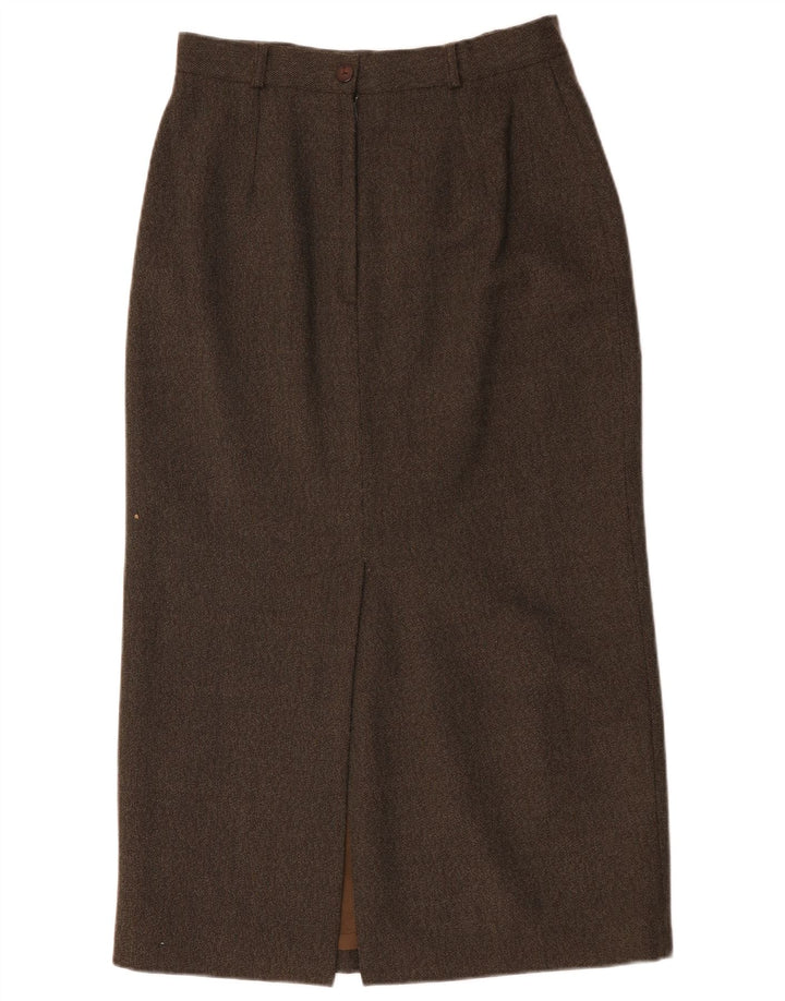 Endora Damen Maxirock UK 14 Medium W30 Braune Wolle