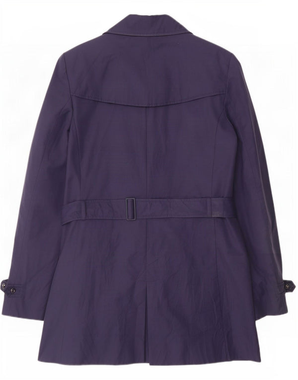Tommy Hilfiger Damen Trenchcoat UK 16 Große marineblaue Baumwolle