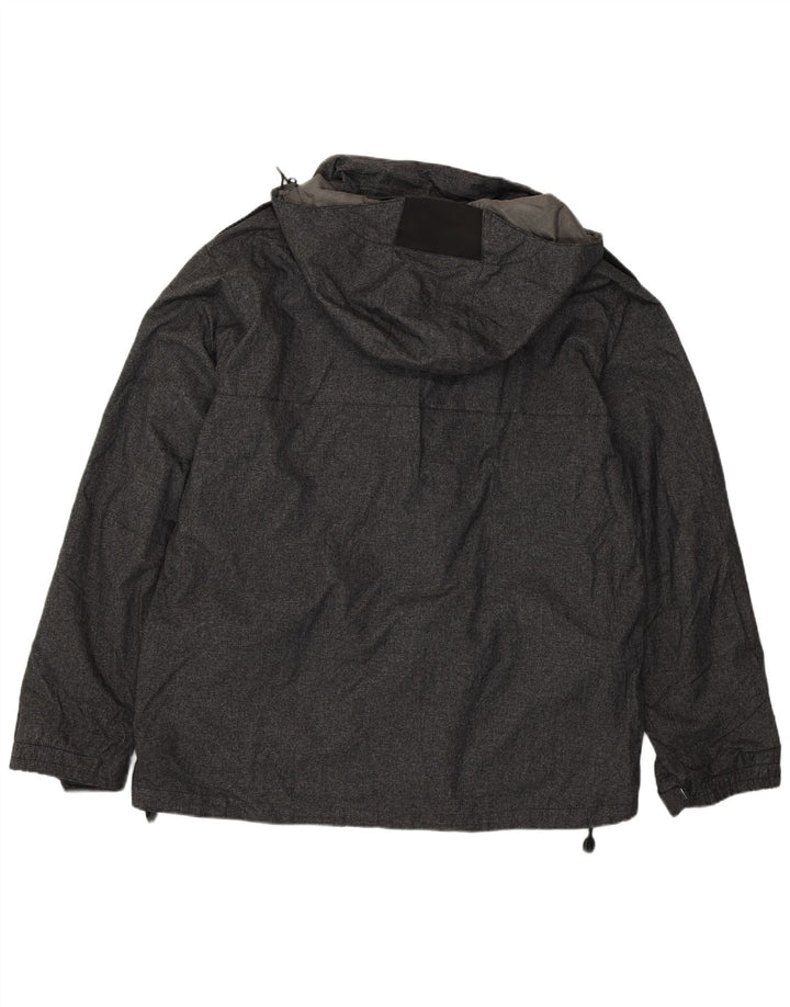 Columbia Herren-Utility-Jacke mit Kapuze, UK 40, großes graues Polyamid