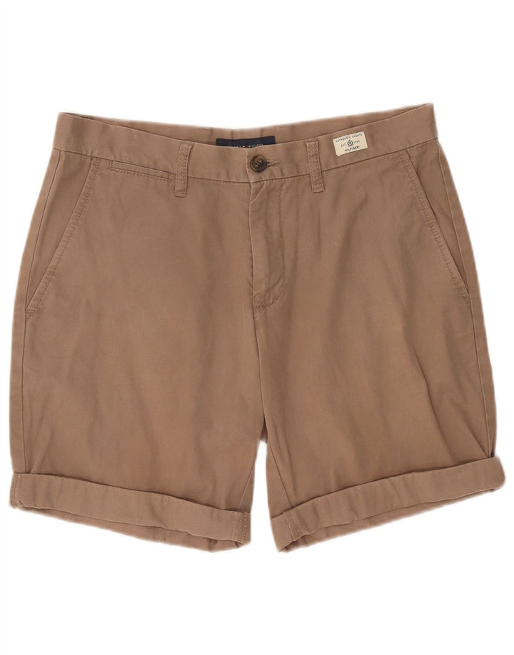 Tommy Hilfiger Herren Chinoshorts W32 Mittelbeige Baumwolle