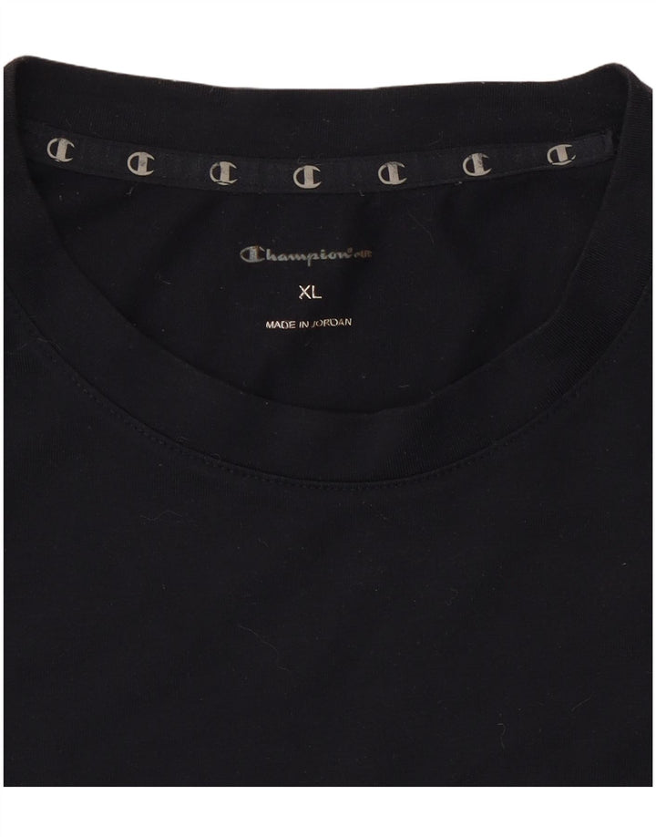 Champion Herren Grafik-T-Shirt-Oberteil XL Marineblau