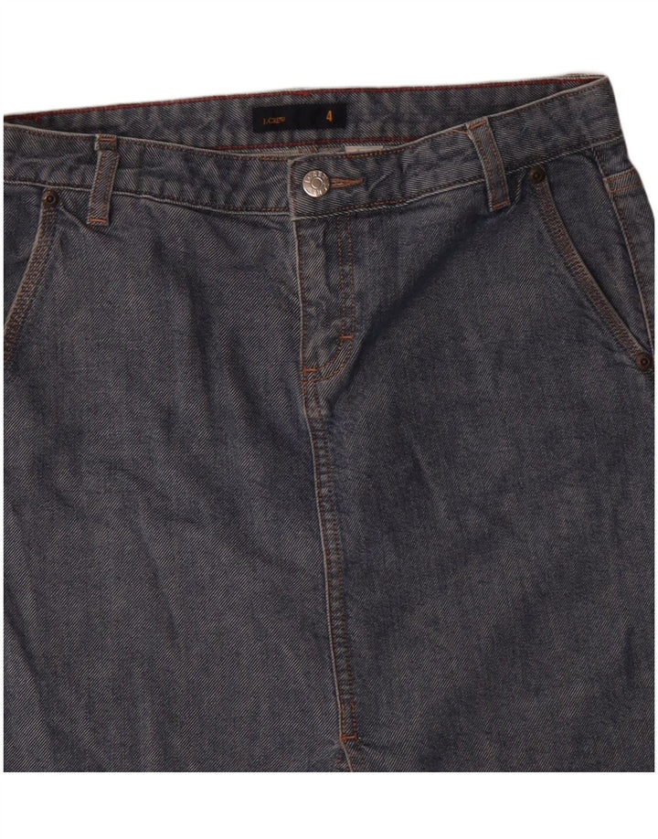 J. CREW Damen Jeansrock US 4 Small W30 Blaue Baumwolle