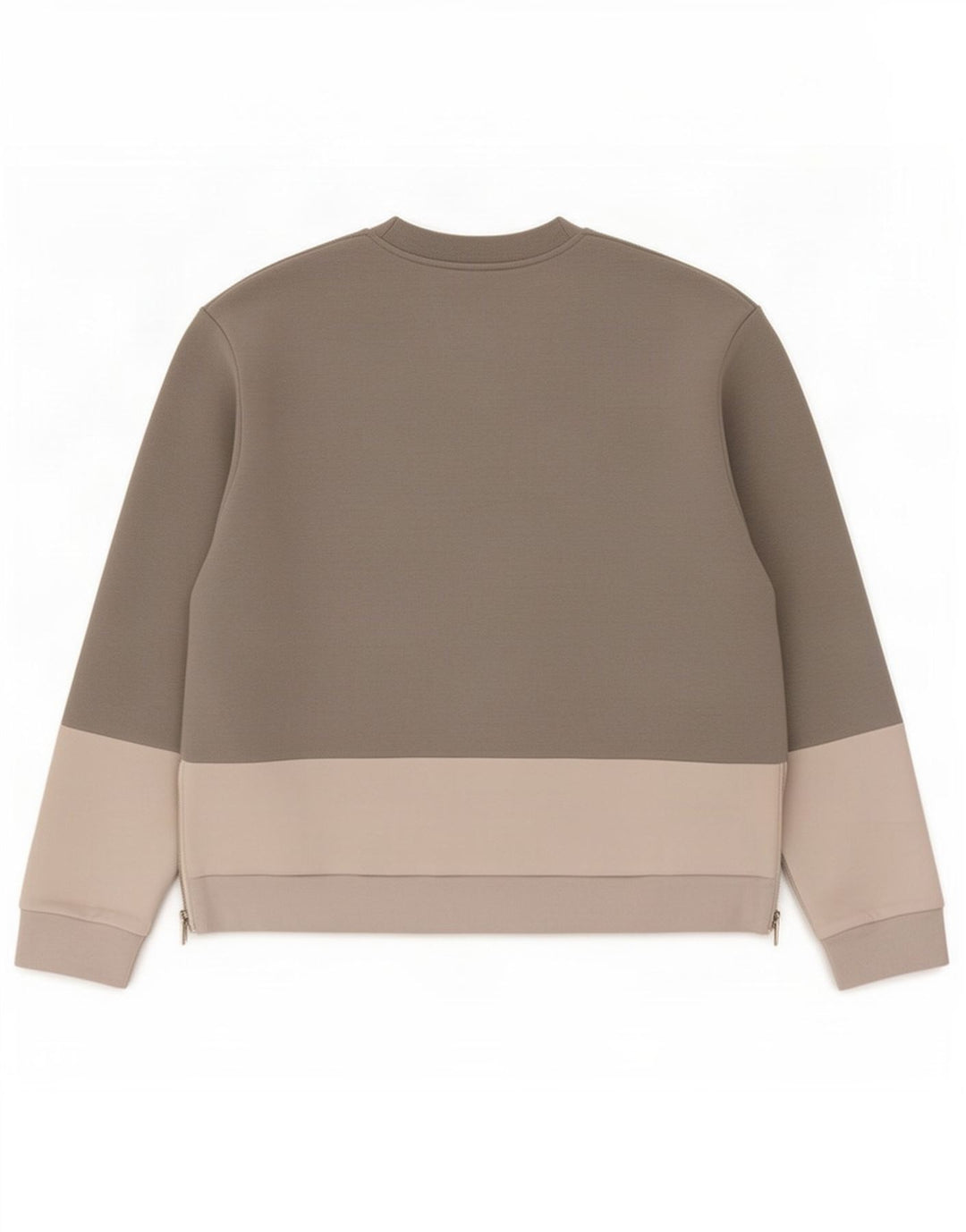 Cos Herren Sweatshirt Pullover XL Grau Colourblock Baumwolle