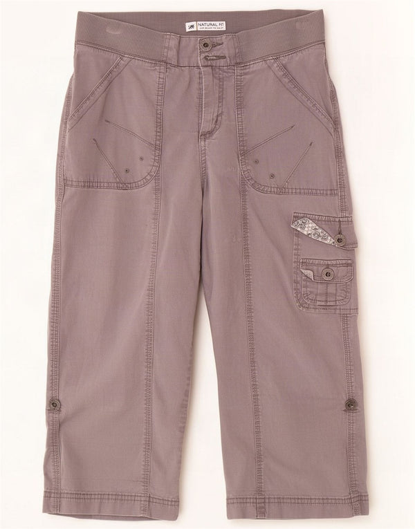 Lee Womens Cargo Capri Trousers US 8 Medium W30 L20 Grey Cotton
