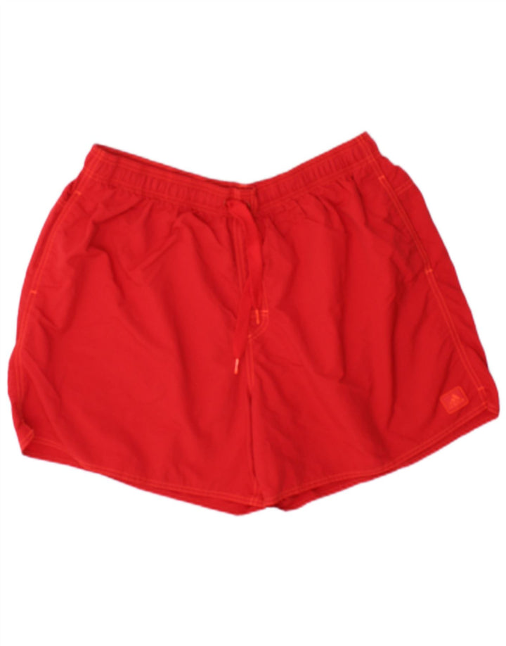 Adidas Herren Sport Shorts 2XL Rot Polyamid