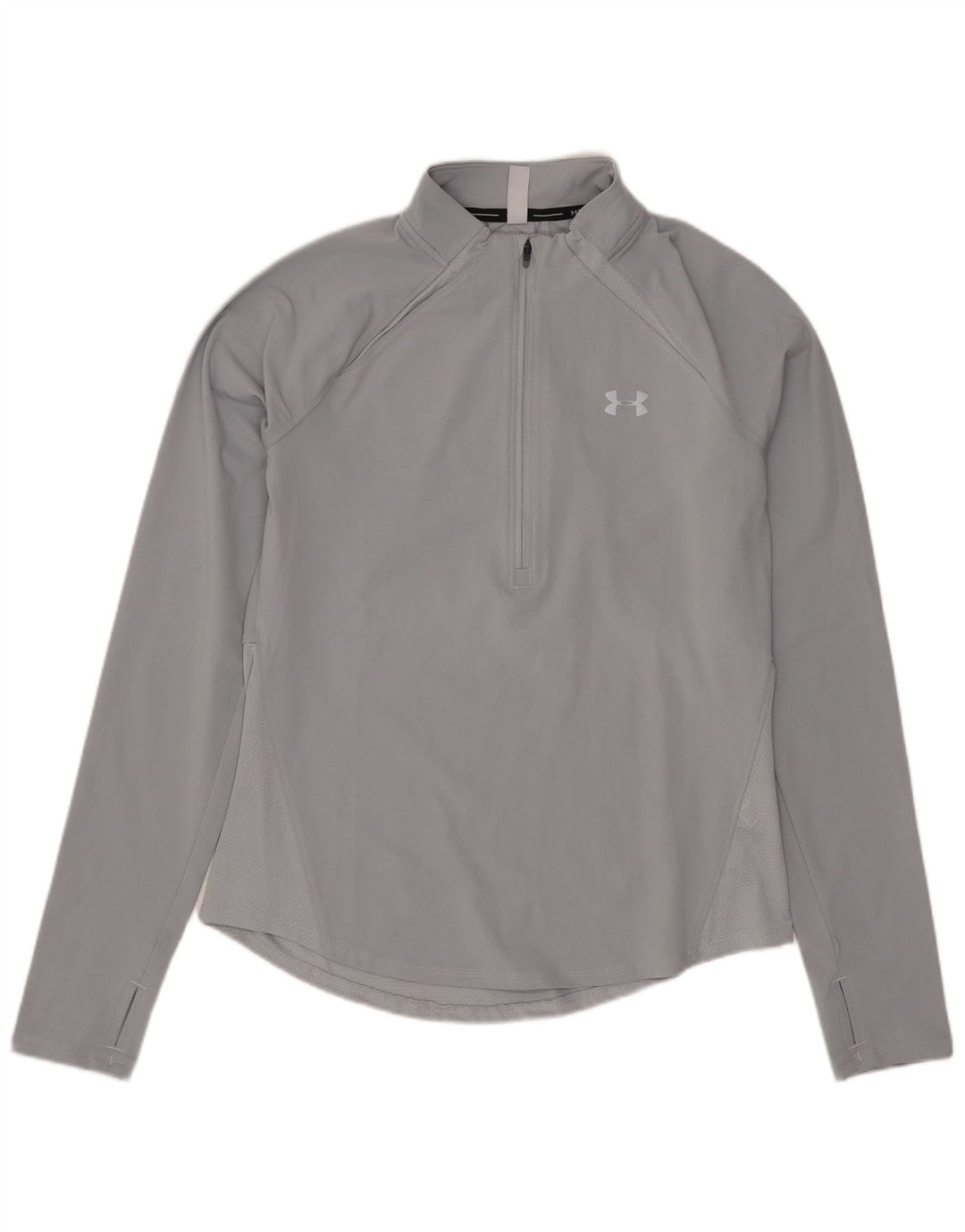 UNDER ARMOUR Womens Heat Gear Pullover Trainingsanzug Top UK 10 Small Grau