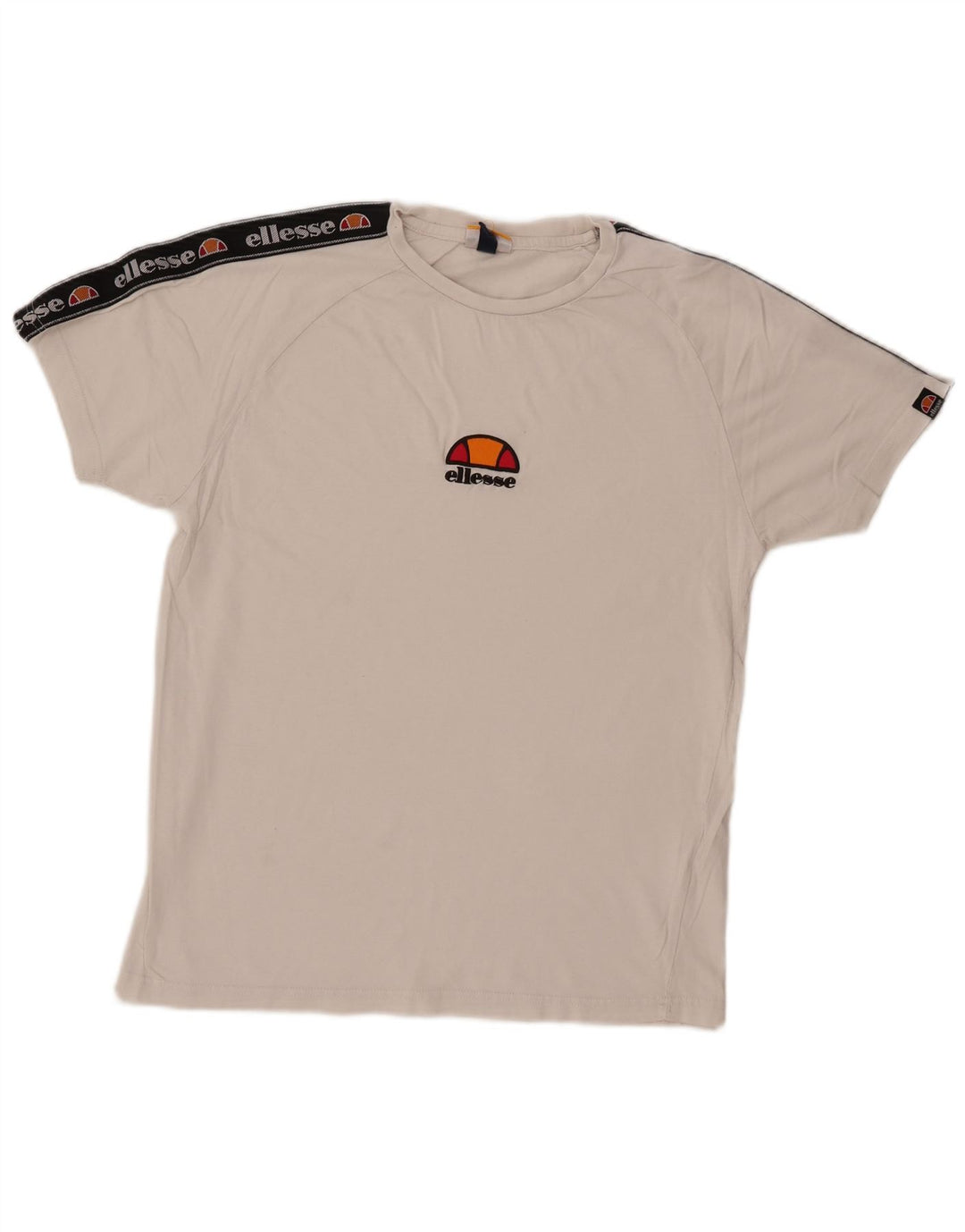 ELLESSE Herren Grafik T-Shirt Top XS Weiße Baumwolle