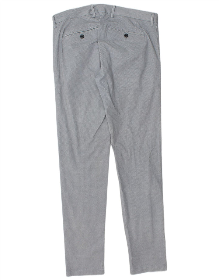 Gutteridge Herren Skinny Anzughose IT 46 Small W32 L32 Blauer Hahnentritt