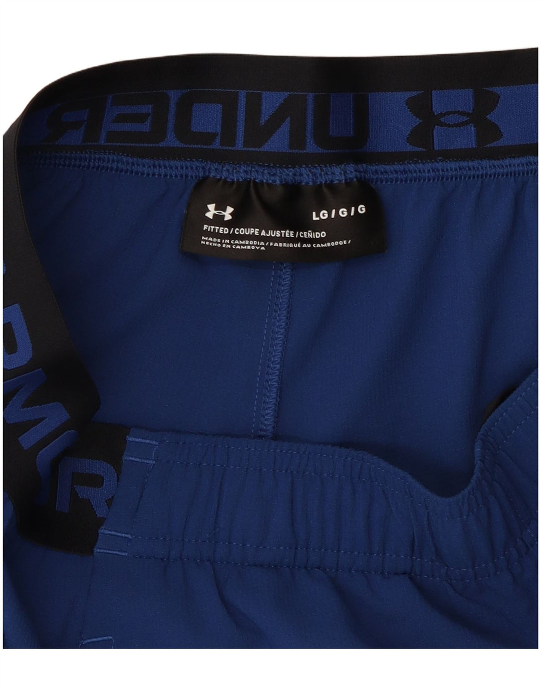 UNDER ARMOUR Herren Sportshorts mit Grafik, Größe L, Blau