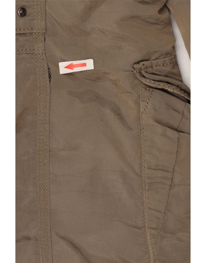 PEUTEREY Wattierter Damenmantel mit Kapuze IT 48 XL Khaki Polyamid