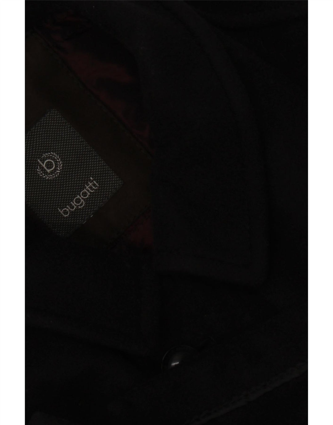 Bugatti Herrenmantel UK 42 XL Schwarze Wolle