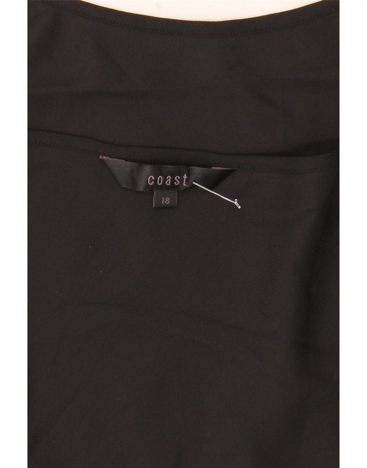 Coast Damen Slip-Kleid UK 18 XL Schwarz