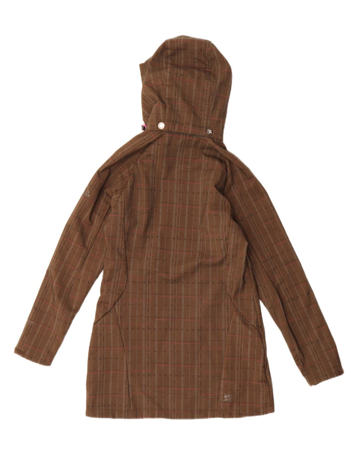 MC KINLEY Sherpa-Parkajacke mit Kapuze für Damen, UK 10, klein, braun kariert
