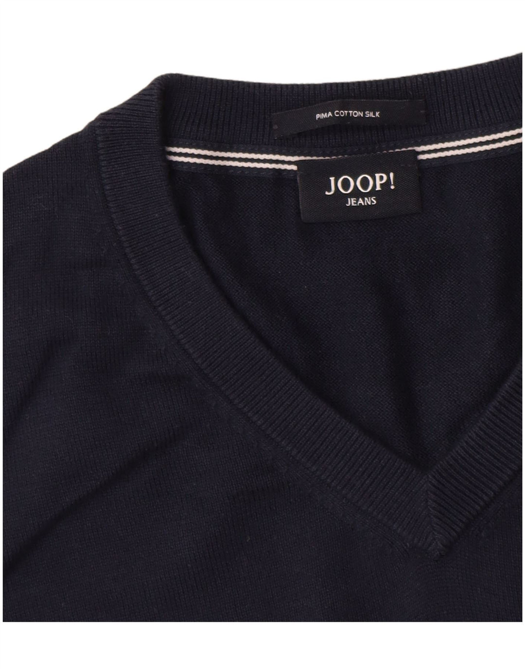 Joop Herren-Pullover mit V-Ausschnitt, groß, marineblau, Baumwolle