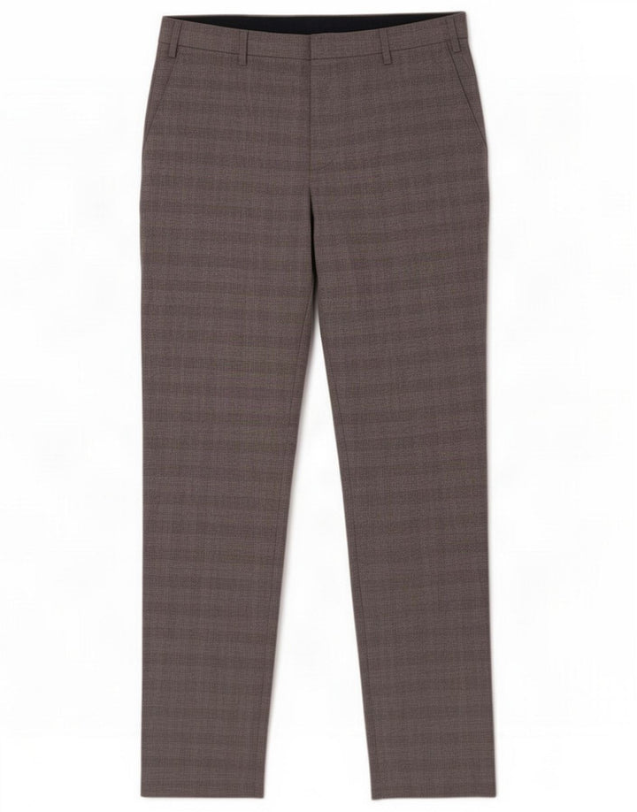 Marks & Spencer Herren-Chinohose mit normaler Passform, W38 L33, grau kariert